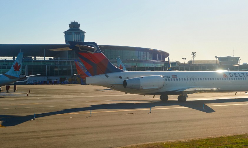 New York-La Guardia: Viele Annullierungen und Verspätungen.