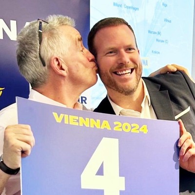 Ryanair-Group-Chef Michael O'Leary und Lauda-Chef Andreas Gruber: «......»