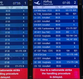 Anzeigetfael in Düsseldorf: Es geht kaum mehr was.