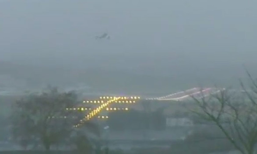 Schwierige Landebedingungen in Schottland.