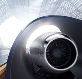 So soll ein Bahnhof des Hyperloop aussehen.