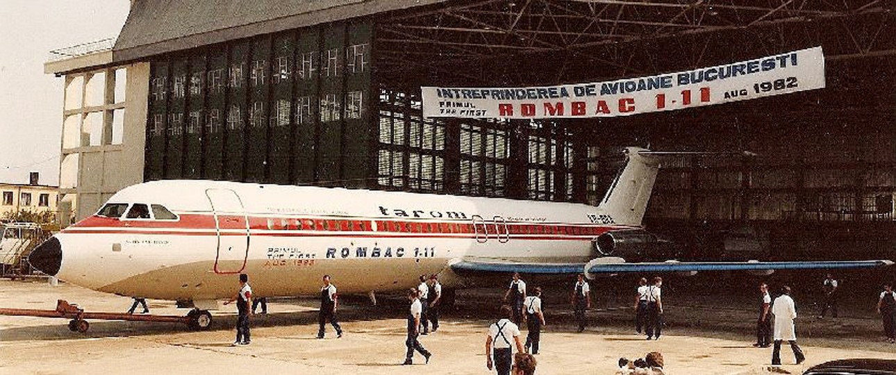Der Roll-out der ersten Rombac 1-11 am 27. August 1982.