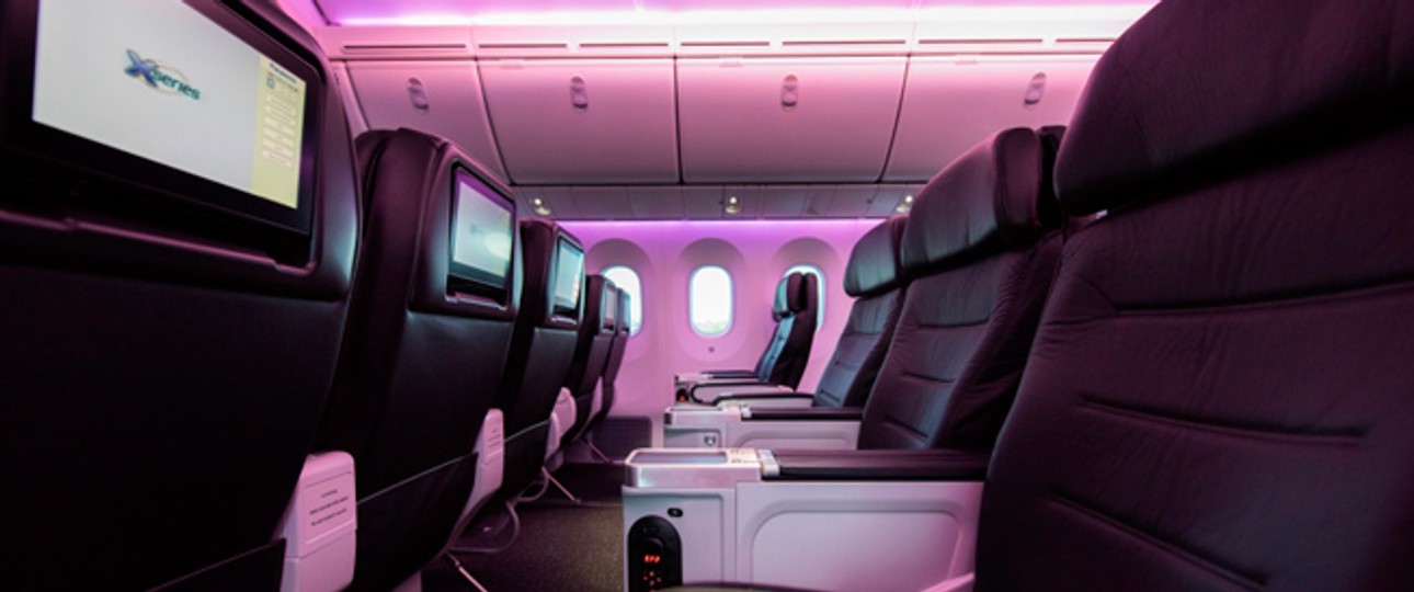 Innenansicht von Air New Zealands neuem Dreamliner: Mehr Premium-Platz.