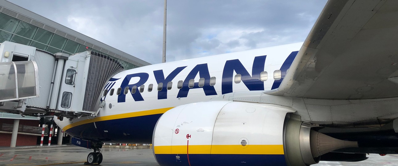 Flieger von Ryanair am Gate: Bald auch in Frankfurt zu sehen.