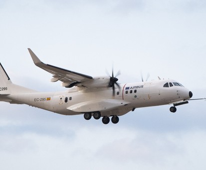 Demonstrator auf Basis der C295 im Jahr 2022: Airbus Defence and Space hat Turboprop-Erfahrung.