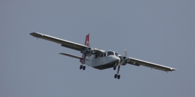 Eine Britten-Norman Islander von OLT.