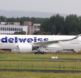 Der erste Airbus A350 von Edelweiss: Hier Mitte August 2024 in Shannon ...