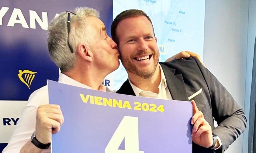 Ryanair-Group-Chef Michael O'Leary und Lauda-Chef Andreas Gruber: «......»