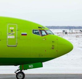 Boeing 737 von S7 Airlines: Russische Fluglinien brauchen westliche Ersatzteile.