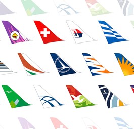 Seitenleitwerke: Können Sie die Airlines erkennen?