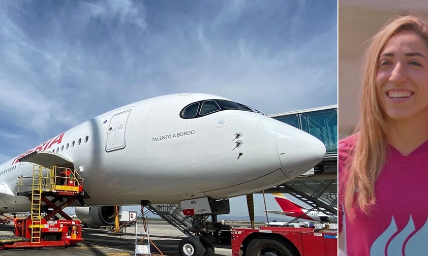 Airbus A350, Siegestor-Schützin Olga Carmona: Zurück nach Madrid.