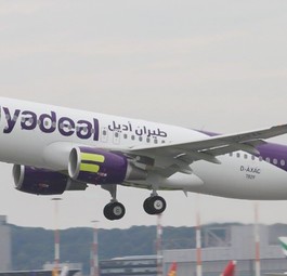 Airbus A320 in Flyadeal livery.