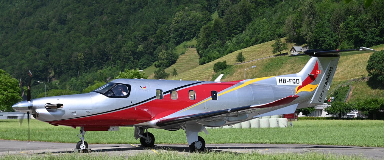Pilatus PC-12 von German Airways: Das zweite Exemplar der Fluglinie.