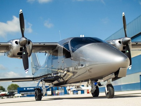 Eine Tecnam P2006T: Mit diesem Flugzeugtyp will Air Taxi Express das Uber der Luftfahrt werden.