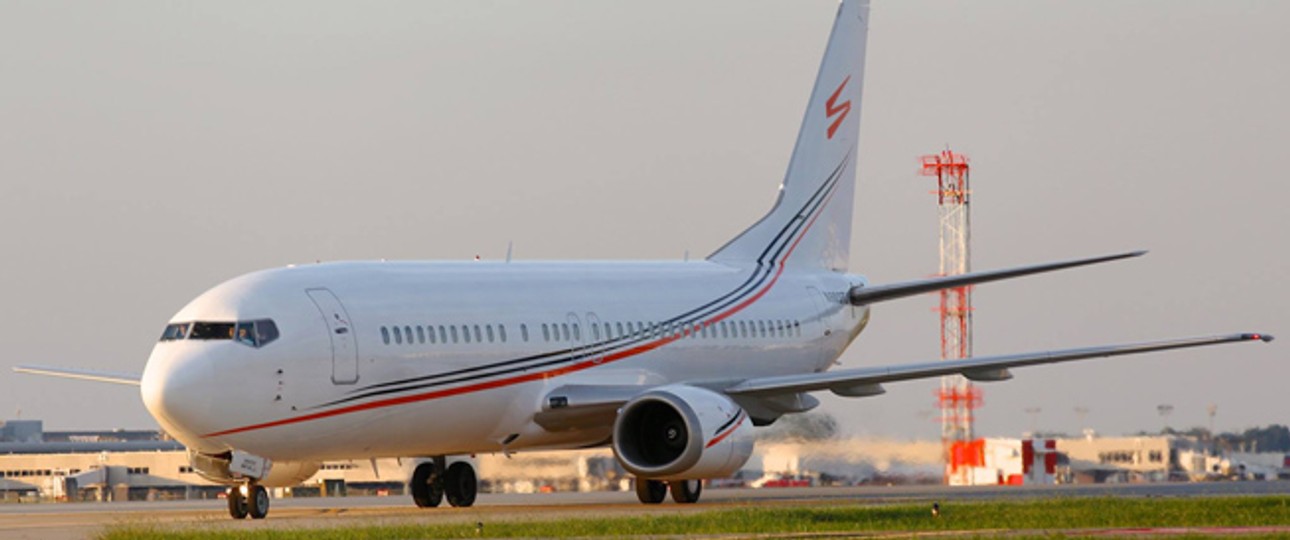 Flugzeug von Swift Air: In dieser Schreibweise handelt es sich um die US-Airline.