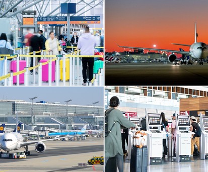 Bilder aus Köln/Bonn, Düsseldorf, Frankfurt und Berlin: Gut vorbeitete auf den Osterverkehr?