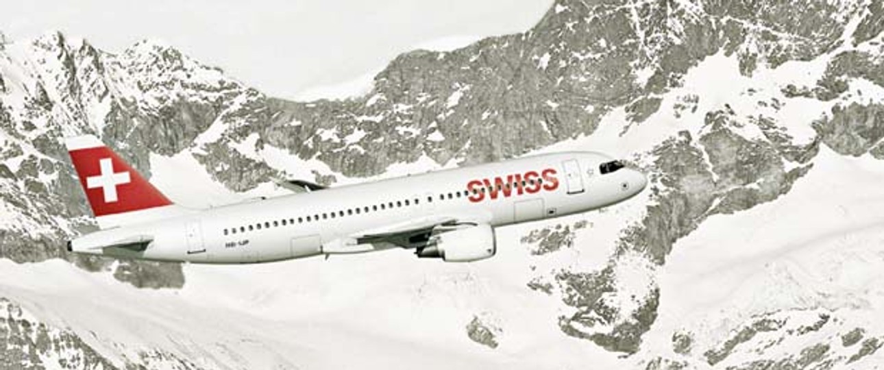 Airbus A320 von Swiss: Die Schweizer Airline fliegt die neuen Strecken mit dem Jet oder mit Dash 8.