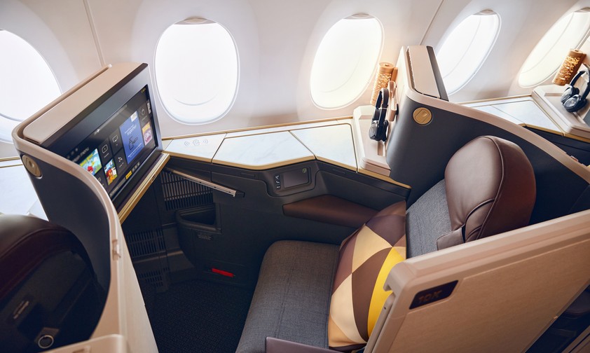 Business Class von Etihad: Im Value-Tarif ist die Platzauswahl nicht mehr kostenlos.