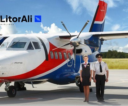 Let L-410 und Logo von Litorali: Start im Frühjahr geplant.
