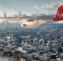 VA-X4 in den Farben von Virgin Atlantic: Die Airline galubt an das Konzept.