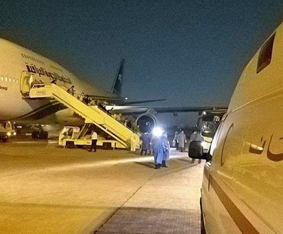 Boeing 747 von Iraqi Airways: In den vergangenen Tagen mehrmals in Minsk zu Gast.