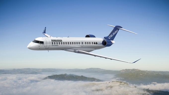 Die neue CRJ550 wird bis zu 50 Reisenden Platz bieten.  Die Reichweite beträgt rund 4070 Kilometer und das maximale Startgewicht 34 Tonnen. Der Flieger wird 32,3 Meter lang, ...