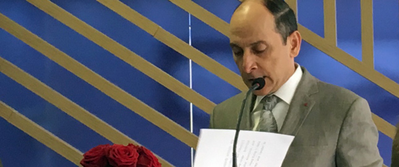 Qatar-Airways-Chef Al Baker bei der Präsentation der Zahlen: Er hat genug von der Kritik der Konkurrenten