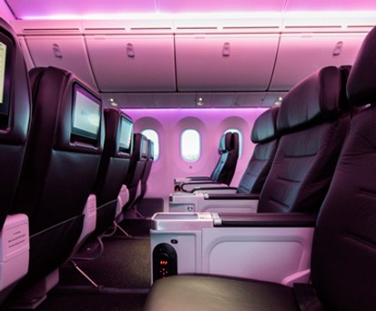 Innenansicht von Air New Zealands neuem Dreamliner: Mehr Premium-Platz.