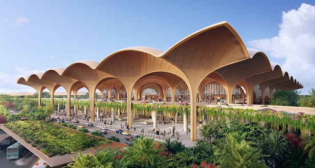 Visualisierung des neuen Airports von Phnom Penh: Der Flughafen ist seit dem 9. September am Netz.