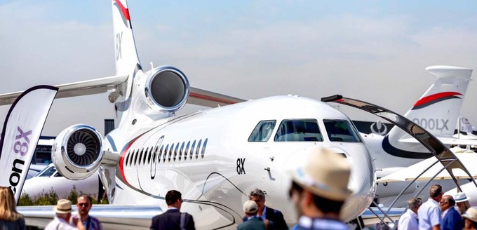 Platz 5: <strong>Dassault Aviation</strong>. Die Franzosen lieferten im vergangen Jahr 26 Flugzeuge aus. Sechs weniger als 2022.