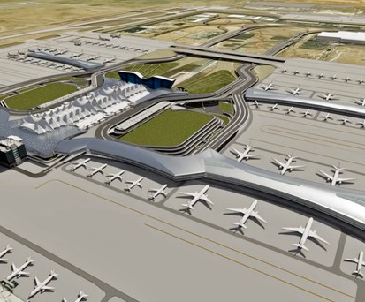 Die vier neuen Flugsteige des Denver International Airports: Große Ausbaupläne.