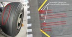 Beschädigter Reifen, spuren und zerstörte Lampen: Ein Airbus A380 von Lufthansa setzte in München zu früh auf.