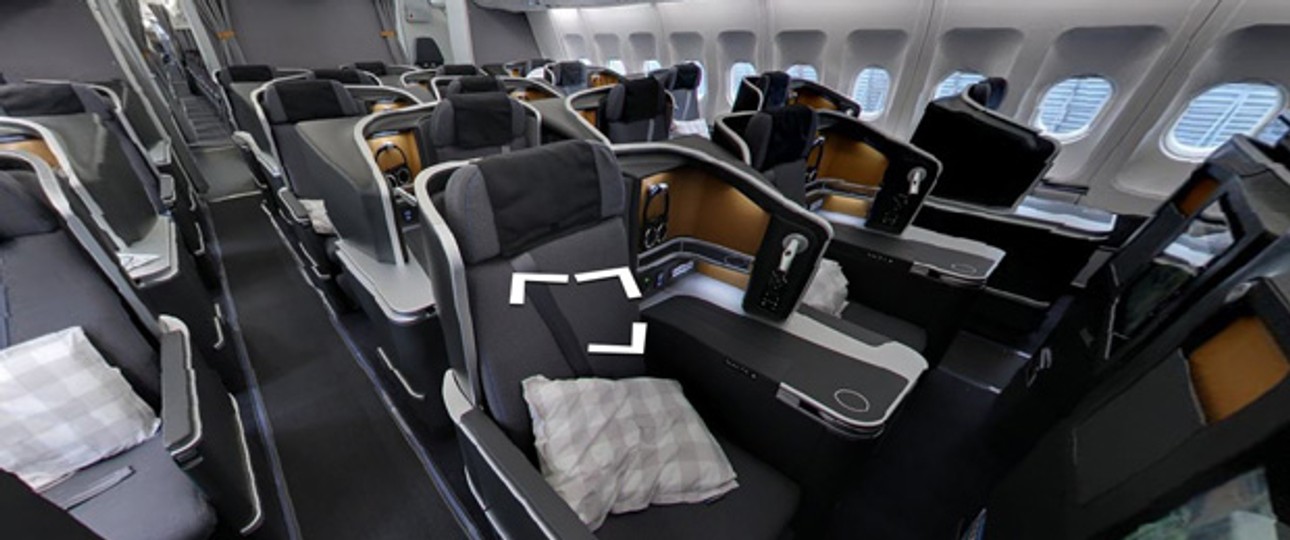 Einmal in der Business Class Platz nehmen? Das ist bei Google Street View gratis.