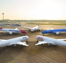 Fünf Mal Airbus A350, fünf verschiedene Airlines: Welche Fluglinie von Lufthansa Group bekommt die neuen Jets? - Das Bild enthält übrigens einen Fehler - finden Sie ihn? ;-)