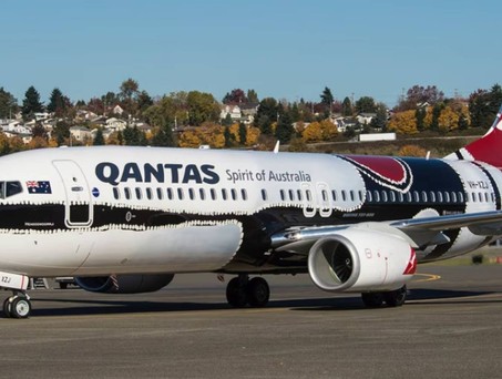 Boeing 737-800 (VH-XZJ): Die «Mendoowoorrji» trag das Design 13 Jahre lang.