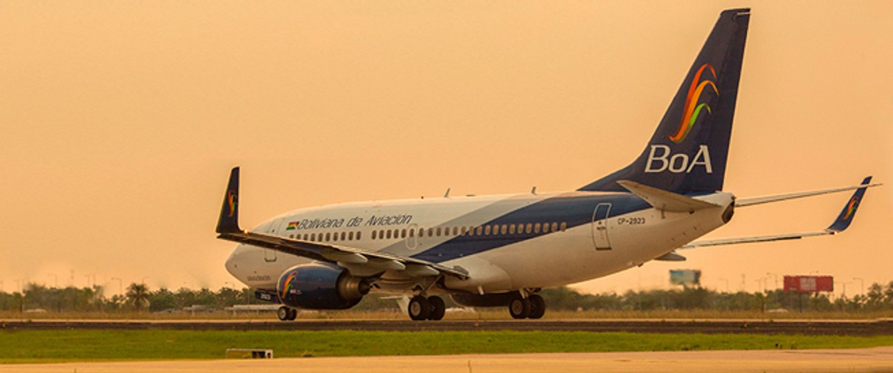 Flugzeug von Boliviana de Aviación: Die Flotte wächst weiter.