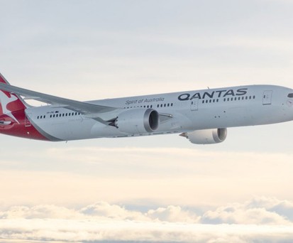 Boeing 787-9 von Qantas: Kurs auf Deutschland.