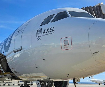 Aibus A320 Neo von Marabu Airlines: Die Airline ehrt ihren Ex-Chef Axel Schefe.