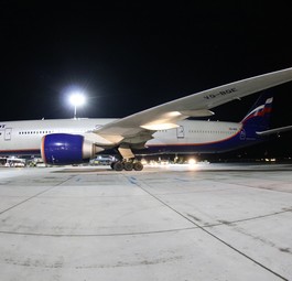 Boeing 777 von Aeroflot: Statt Passagieren...