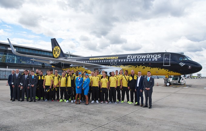 Borussia Dortmund fliegt mit Eurowings.