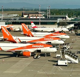 Flughafen Basel/Mulhouse: Easyjet ist eindeutig Marktführer.