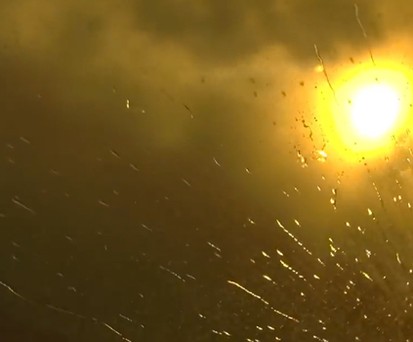 Blick aus dem 737-Cockpit: Beängstigend und doch schön.