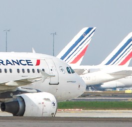 Flieger von Air France: Die Airline will ihre Inlandsflüge kompensieren.