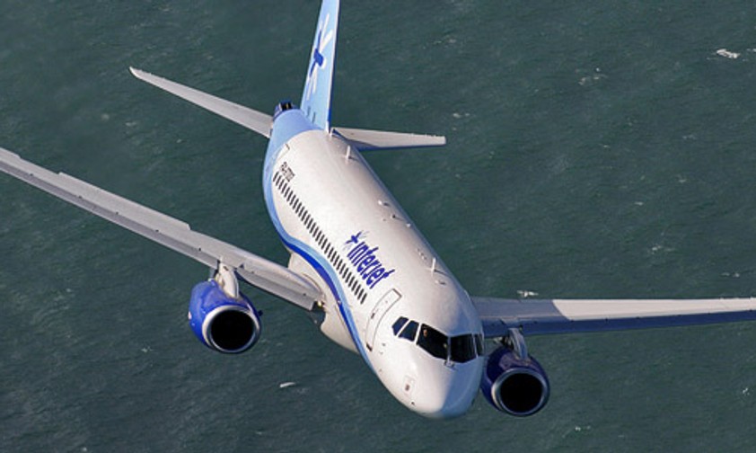 Sukhoi Superjet 100 von Interjet: Die russische Maschine ist offenbar beliebt in Lateinamerika.
