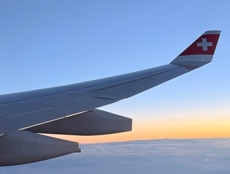 Blick aus einem Airbus A330 von Swiss: Die Fluglinie nimmt ein neues Ziel in Indien auf.