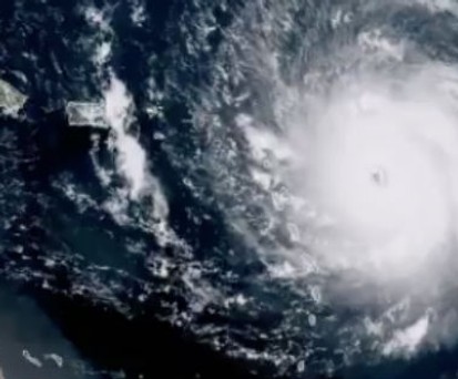 Hurrikan Irma über den Golf von Mexiko.