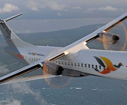 Eine ATR 72 in den Farben von Air Kerala: Die neue Airline soll ein Billigflieger werden.