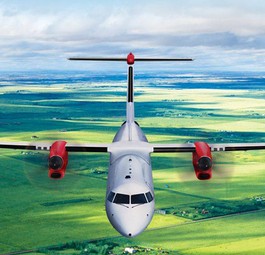 Dash 8 im Flug: Die neue Nationalairline Ecuadors setzt auf dieses Modell.