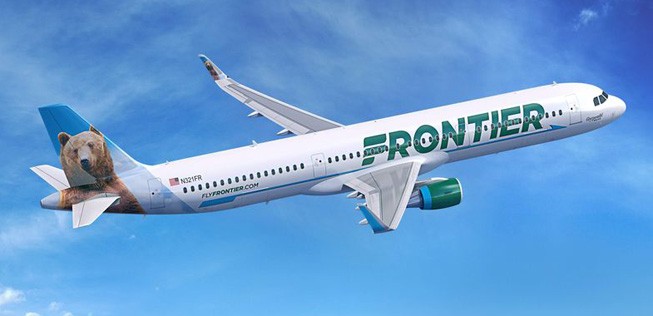 A321 von Frontier Airlines: Bald ziemlich voll.