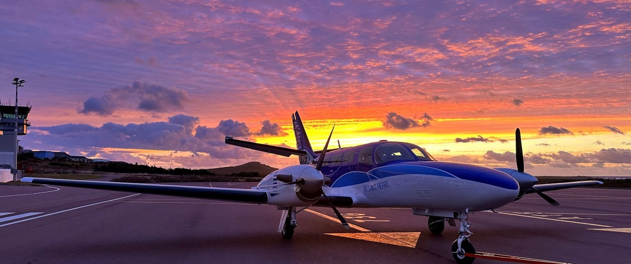 Die Reims-Cessna F406 Caravan II von Air Saint-Pierre: Trägt das Kennzeichen F-OSPJ und soll verkauft werden.